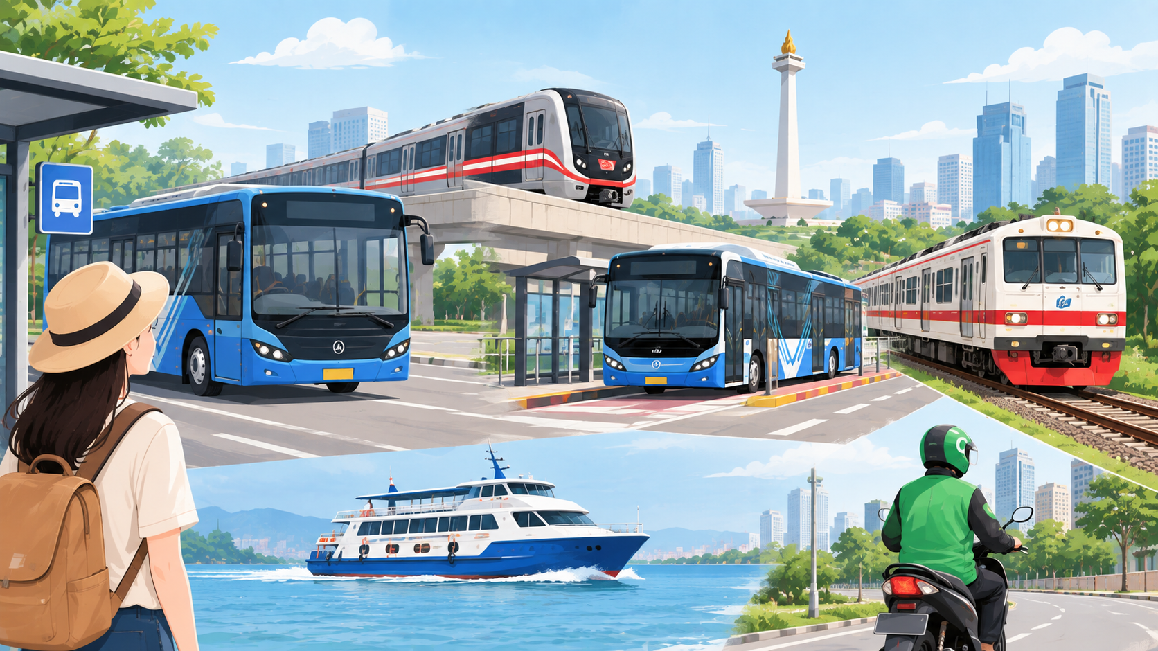 Perkembangan Jaringan Transportasi Publik di Indonesia
